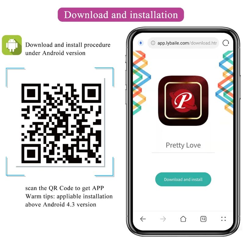 PRETTY LOVE - PURPLE APP CONTROLLED NYMPH VIBRATING EGG