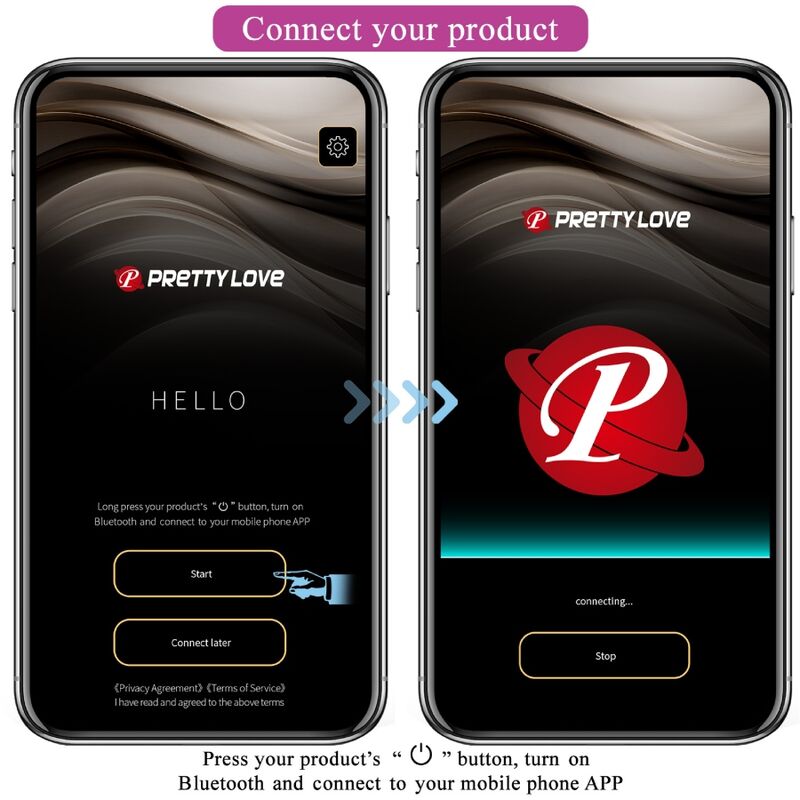 PRETTY LOVE - PURPLE APP CONTROLLED NYMPH VIBRATING EGG