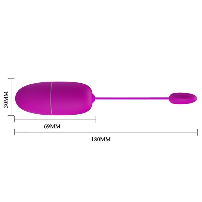 PRETTY LOVE - PURPLE APP CONTROLLED NYMPH VIBRATING EGG