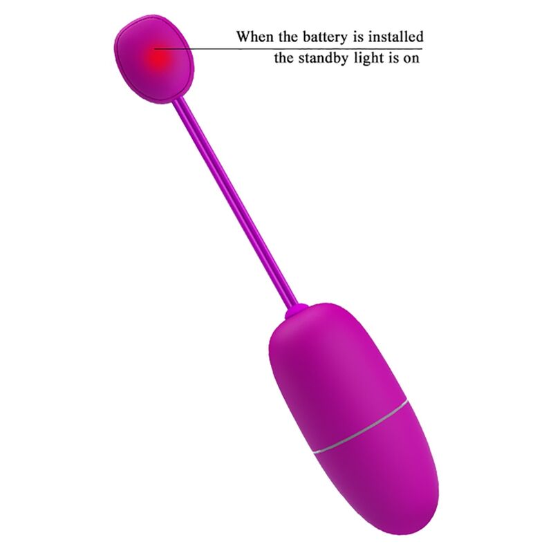 PRETTY LOVE - PURPLE APP CONTROLLED NYMPH VIBRATING EGG
