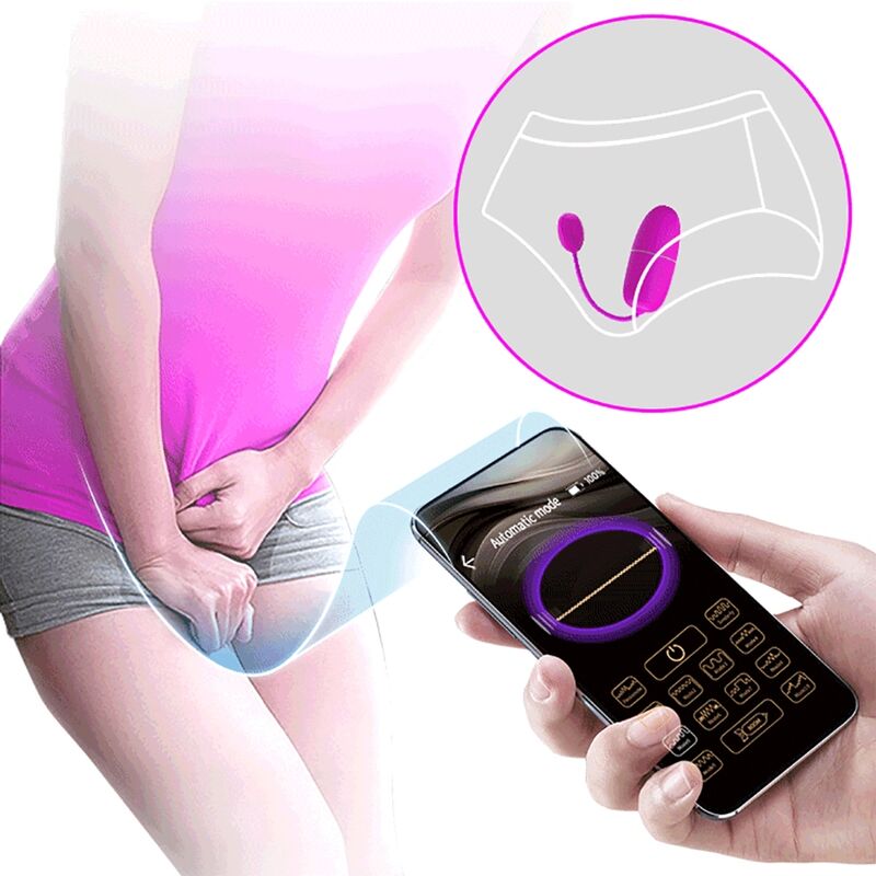 PRETTY LOVE - PURPLE APP CONTROLLED NYMPH VIBRATING EGG