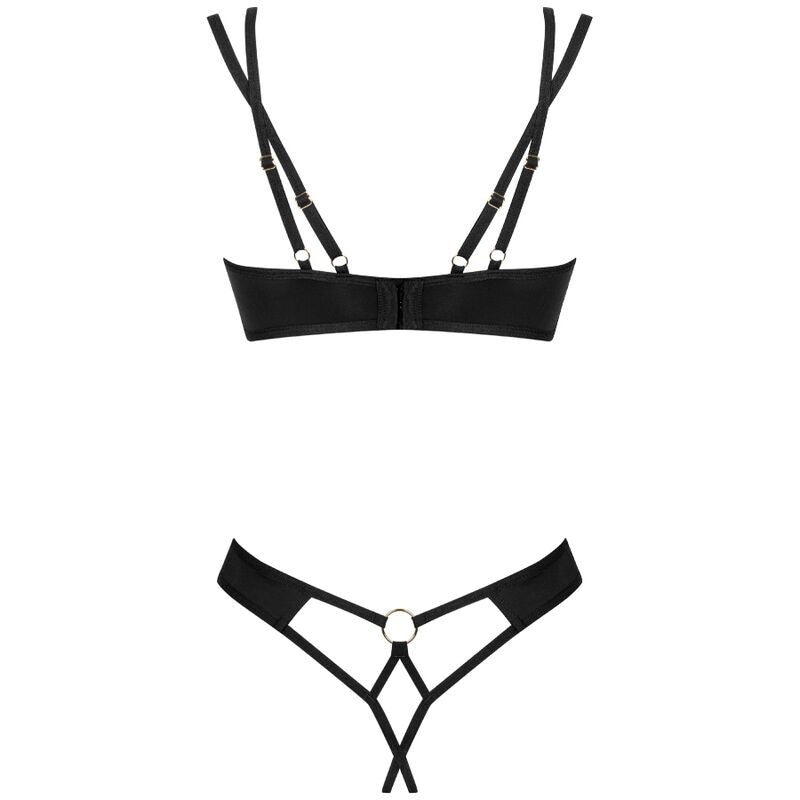 OBSESSIVE - NESARI TWO PIECE CROTCHLESS SET XS/S