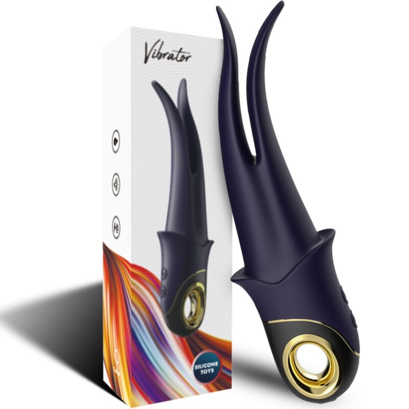 ARMONY - SHADOW DOUBLE HEAD VIBRATOR TEASING BLUE