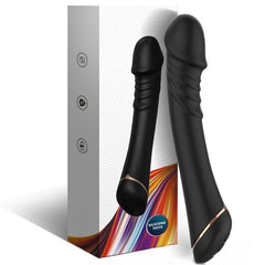 ARMONY - BLACK SILICONE VIBRATING DILDO