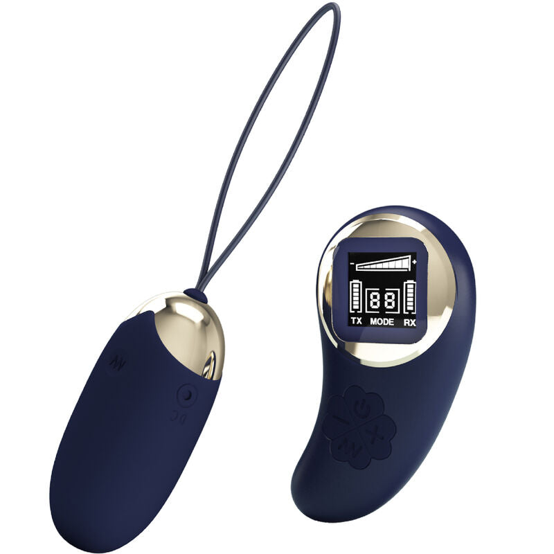 PRETTY LOVE - BLUE REMOTE CONTROL MINE VIBRATING EGG
