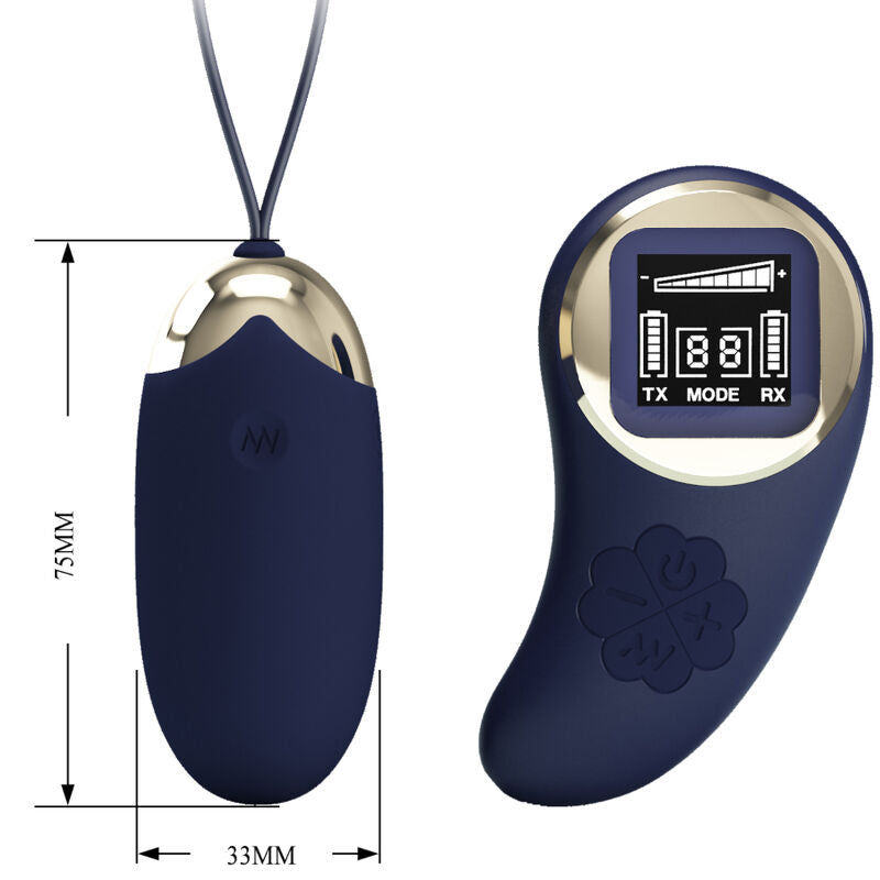 PRETTY LOVE - BLUE REMOTE CONTROL MINE VIBRATING EGG