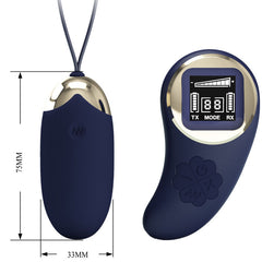 PRETTY LOVE - BLUE REMOTE CONTROL MINE VIBRATING EGG