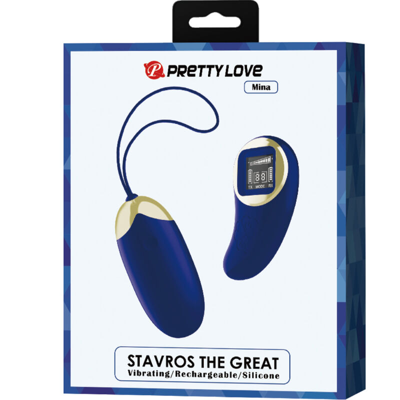 PRETTY LOVE - BLUE REMOTE CONTROL MINE VIBRATING EGG