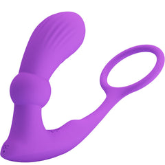PRETTY LOVE - ANAL RING AND VIBRATOR WARREN VIOLET