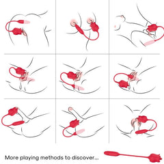 ARMONY - PINK RED STIMULATOR AND VIBRATOR