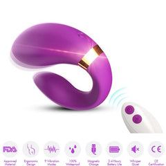 ARMONY - PURPLE REMOTE CONTROLLED INCREASING VIBRATOR FOR COUPLES