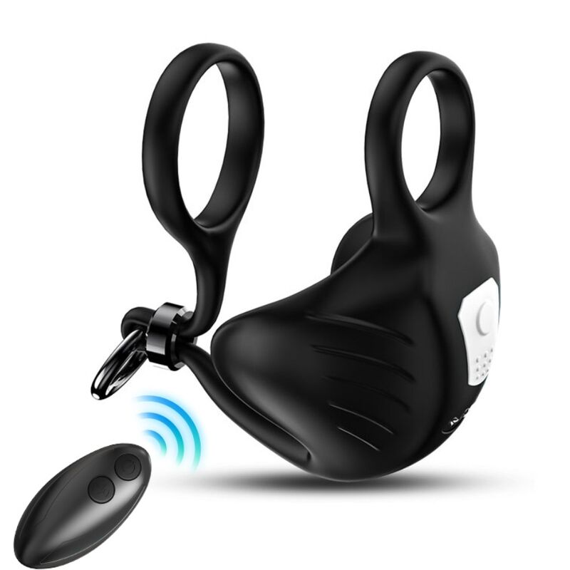 ARMONY - MANTA SCROTUM VIBRATING RING REMOTE CONTROL BLACK