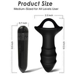 ARMONY - KYLIN FINGER VIBRATOR AND BLACK BUTT PLUG REMOTE CONTROL