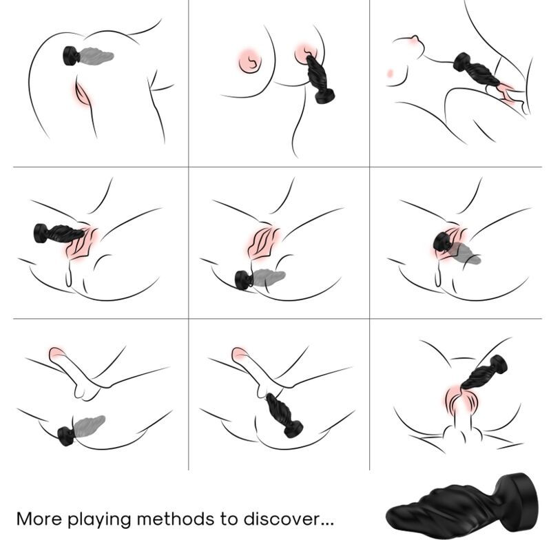 ARMONY - BLACK REMOTE CONTROL VIBRATOR AND ANAL PLUG