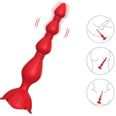 ARMONY - PINK VIBRATOR PAGODE AND RED ANAL PLUG