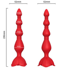 ARMONY - PINK VIBRATOR PAGODE AND RED ANAL PLUG