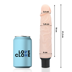 LOVECLONE - VIBRADOR AUTO LUBRIFICANTE FINN 21.2 CM -O- 3.8 CM