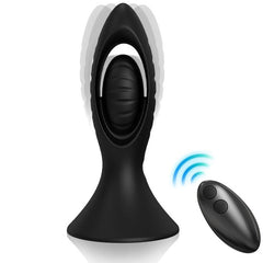 ARMONY - BLACK SILICONE VIBRATOR AND ANAL PLUG