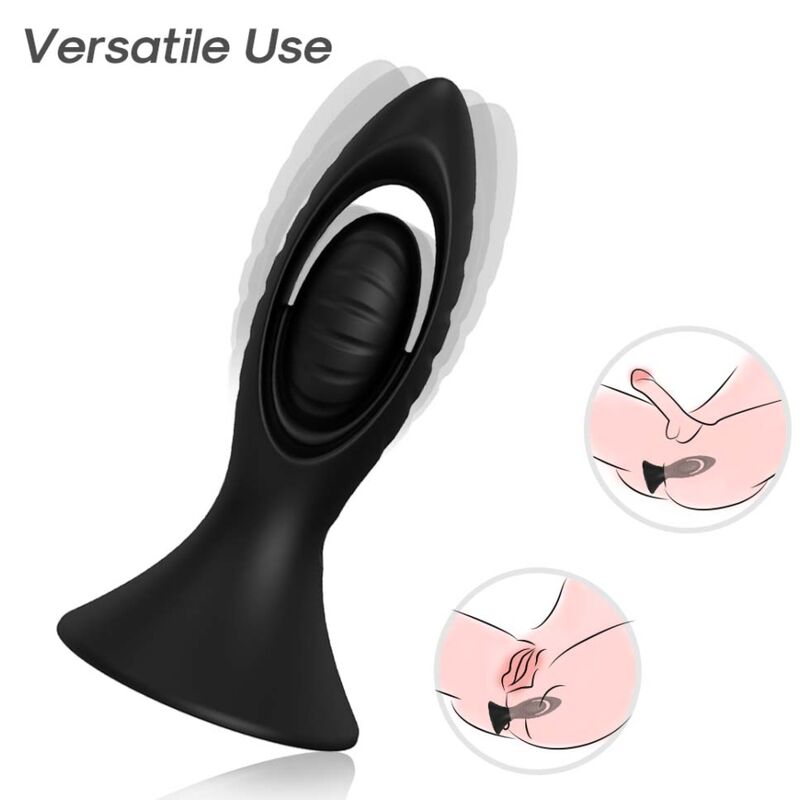 ARMONY - BLACK SILICONE VIBRATOR AND ANAL PLUG