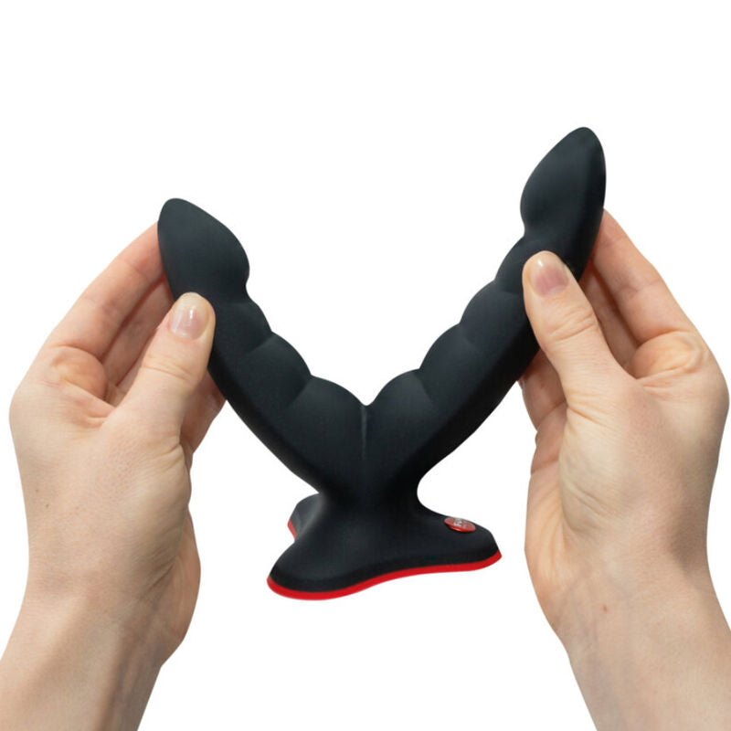FUN FACTORY - RYDE DOUBLE DILDO AND MASSAGER GREEN