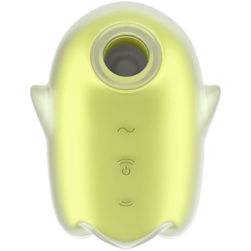 SATISFYER - GLOWING GHOST AIR PULSE & VIBRADOR AMARELO