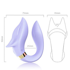 ARMONY - FOX VIBRATOR FOR COUPLES WITH PURPLE REMOTE CONTROL