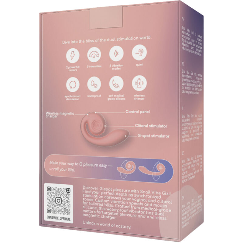 SNAIL VIBE - PINK DOUBLE STIMULATOR CHALK