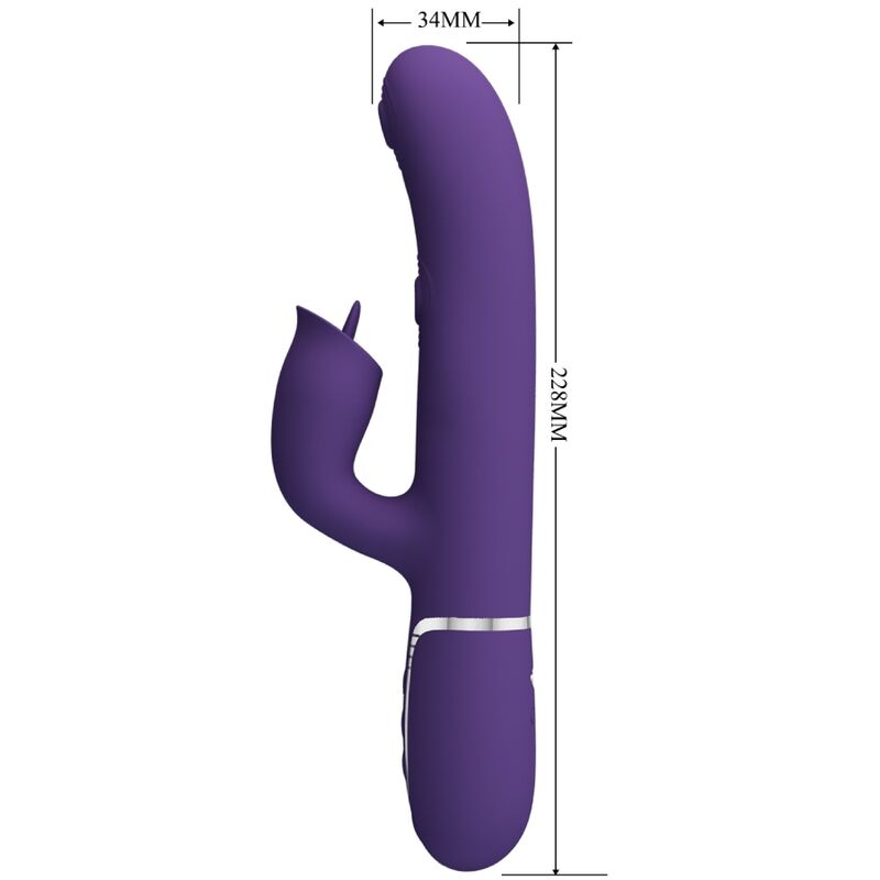 PRETTY LOVE - PURPLE LICK RABBIT VIBRATOR