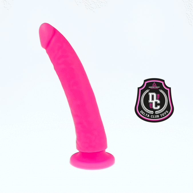 DELTA CLUB -TOYS PINK SILICONE MEDICAL DILDO 20 CM -O- 4 CM