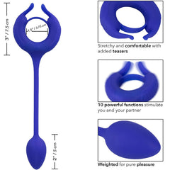 CALEXOTICS - ADMIRAL BLUE WEIGHTED COCK RING