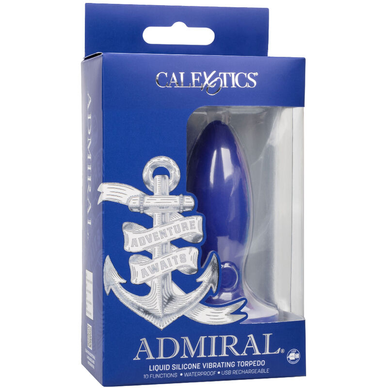CALEXOTICS - ADMIRAL VIBRATOR TORPEDO ANAL PLUG BLUE