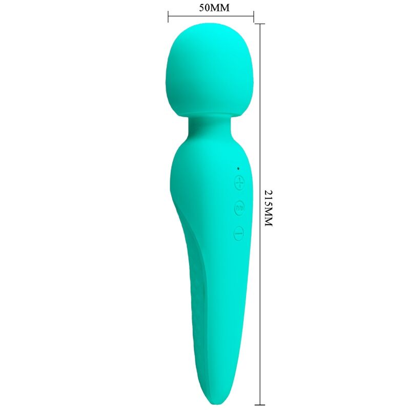 PRETTY LOVE - MAREDITH MASSAGER 12 VIBRATION MODES AQUA GREEN