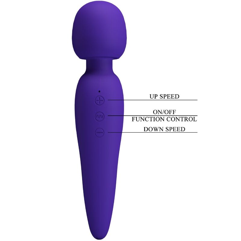 PRETTY LOVE - MAREDITH MASSAGER 12 VIBRATION MODES PURPLE