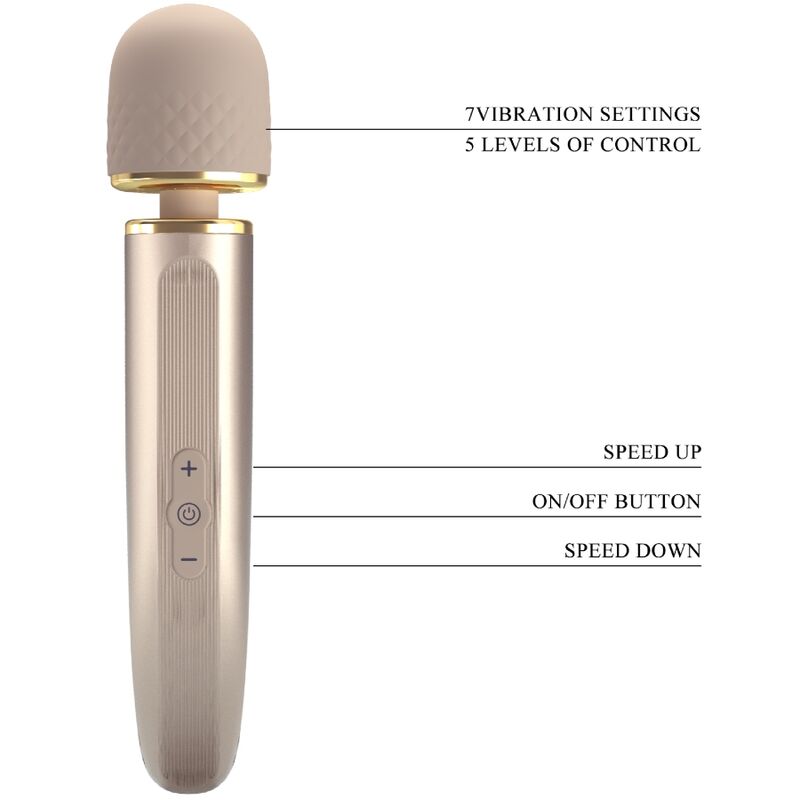 PRETTY LOVE - MASSAGER 7 CHAMPAGNE VIBRATION MODES