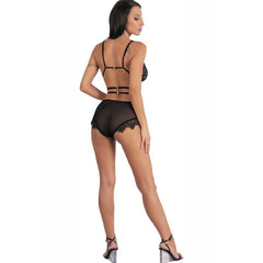 LIVCO CORSETTI FASHION - DREZNA LC 90733 BRA + BLACK PANTS L/XL