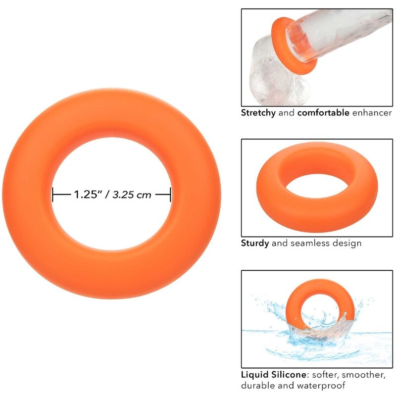 CALEXOTICS - ALPHA PROLONG LARGE ORANGE RING