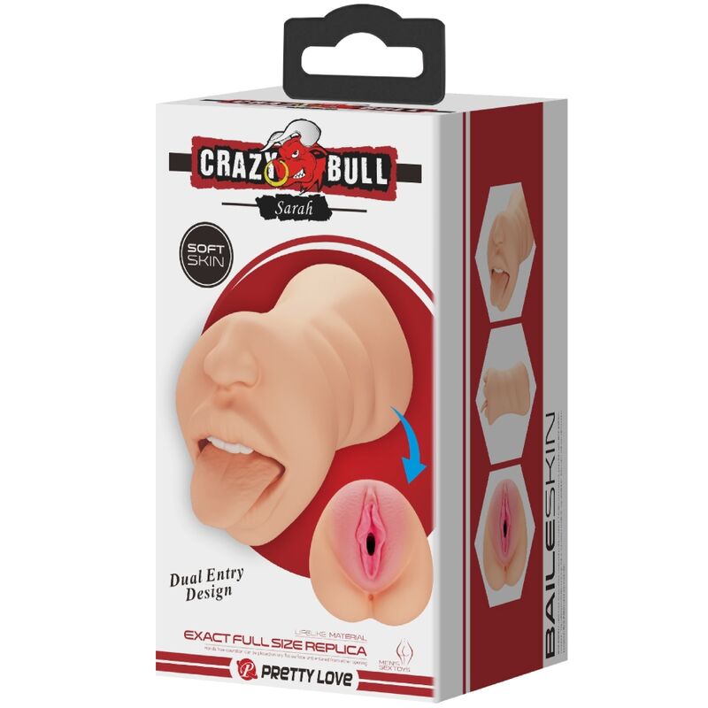 CRAZY BULL - SARAH DOUBLE ENTRY VAGINA MASTUBATOR