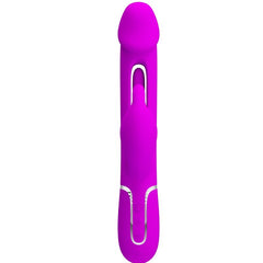 PRETTY LOVE - VIBRADOR COELHO DEJON 3 EM 1 MULTIFUNO FUCSIA