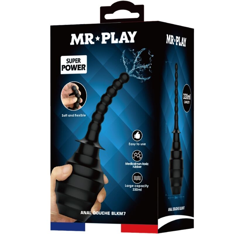 MR PLAY - REMOTE CONTROL ANAL PLUG POWERFUL VIBRATOR BLACK