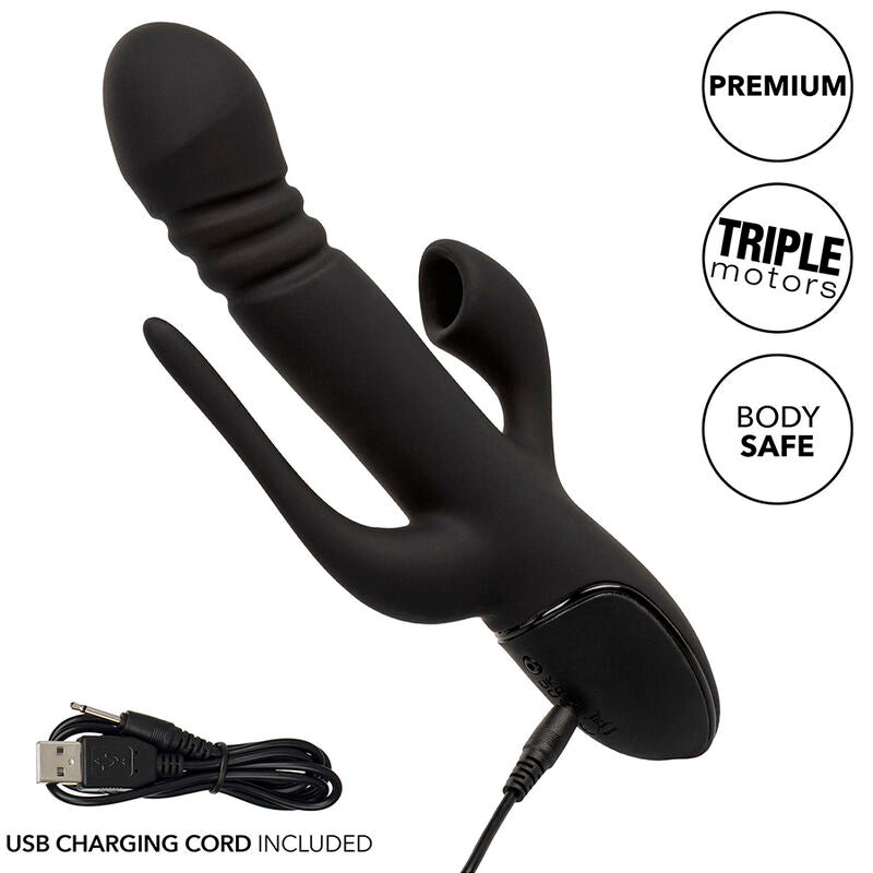 CALEXOTICS - EUPHORIA TRIPLE VIBRATOR BLACK