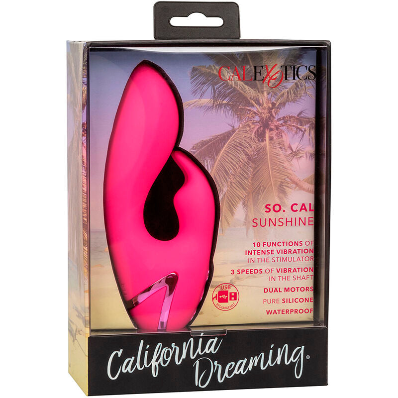CALEXOTICS - SO. CAL SUNSHINE RABBIT VIBRATOR FUCHSIA BY CALIFORNIA DREAMING