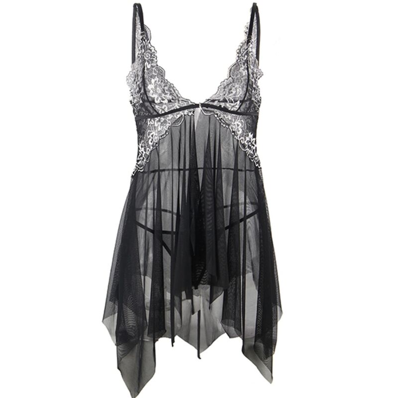 SUBBLIME - BABYDOLL FABRIC TULLE BREAST LACE S/M