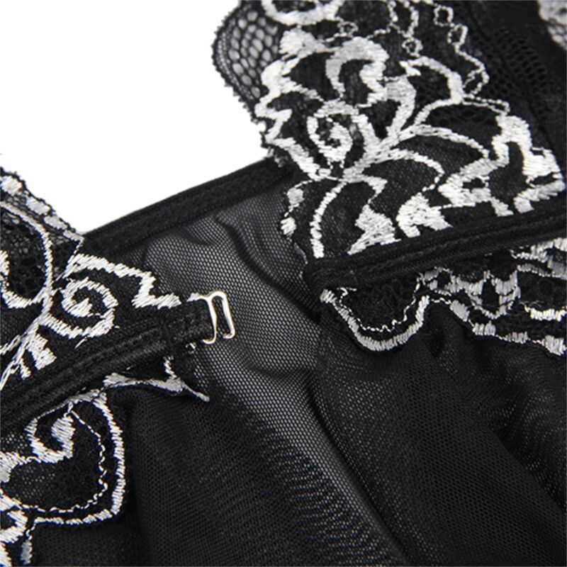 SUBBLIME - BABYDOLL FABRIC TULLE BREAST LACE S/M