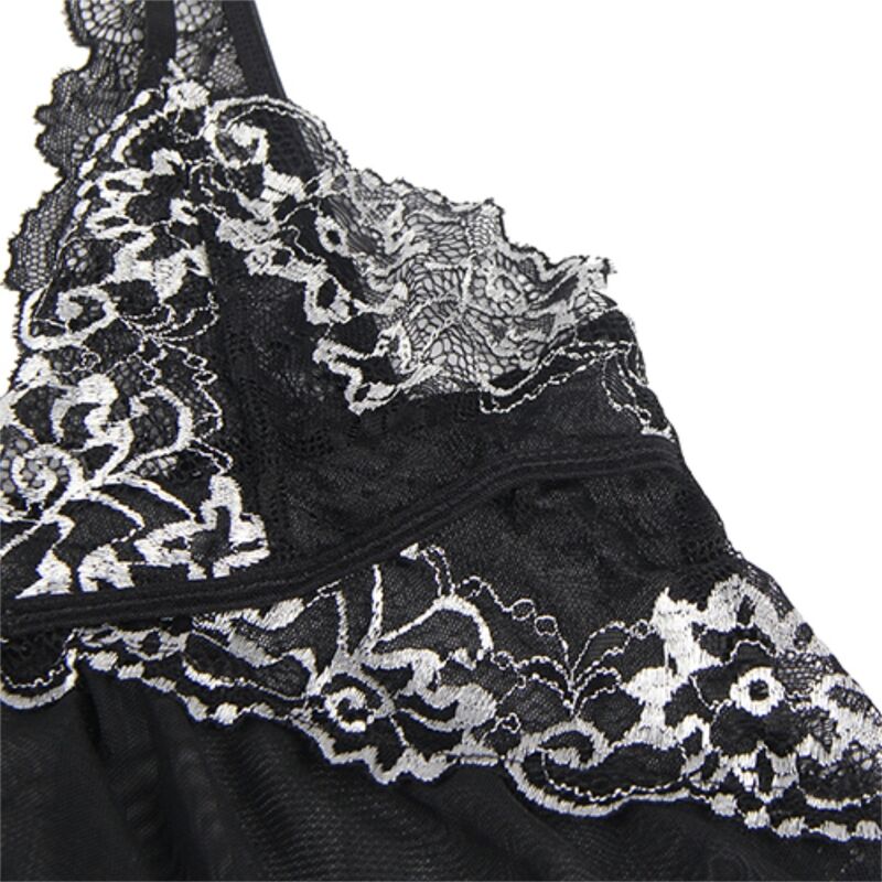 SUBBLIME - BABYDOLL FABRIC TULLE BREAST LACE S/M