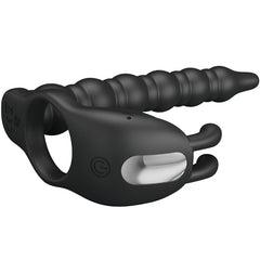 PRETTY LOVE - BLACKNEY COCK RINGS WITH VIBRATING PLUG