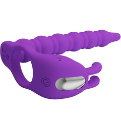 PRETTY LOVE - BLACKNEY COCK RINGS WITH VIBRATING PLUG