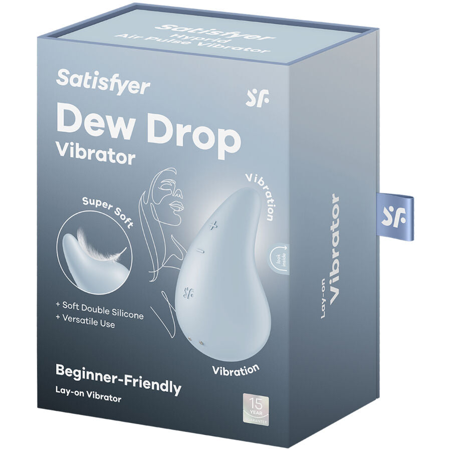 SATISFYER - WHITE LAY-ON DEW DROP VIBRATOR