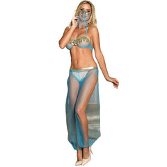 SUBBLIME - INDIAN STYLE BLUE LINGERIE SET S/M