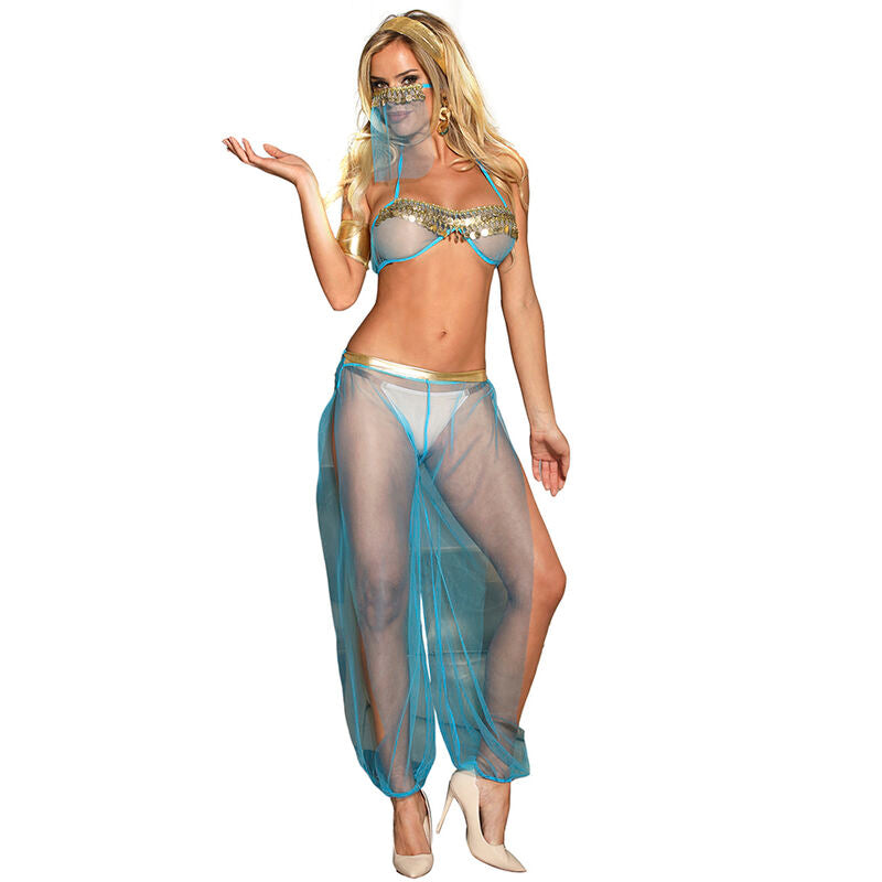 SUBBLIME - INDIAN STYLE BLUE LINGERIE SET S/M
