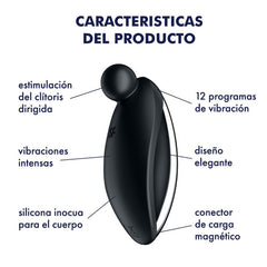 SATISFYER - SPOT ON 2 BLACK LAY-ON VIBRATOR